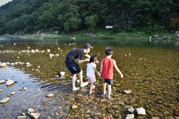 홍천 팔봉산 유원지 물놀이 하기 좋네요♥