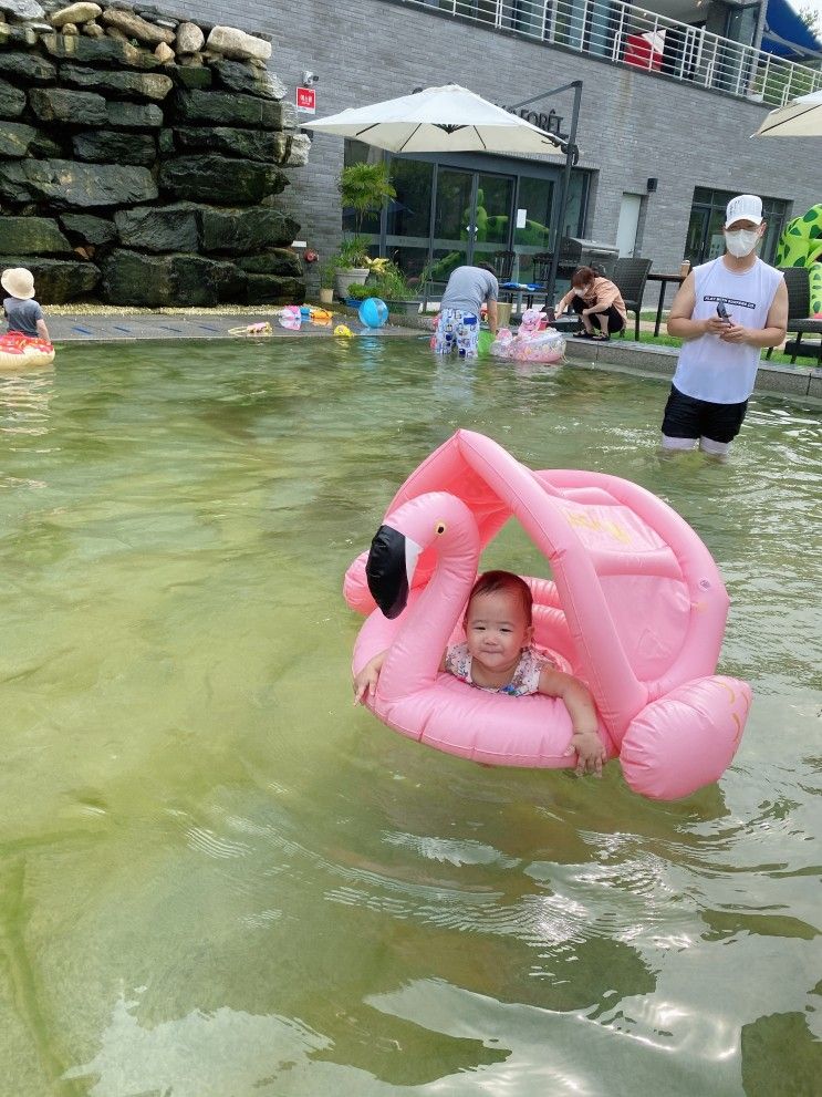 서울근교 수영장 있는 광교포레 카페 너무 좋아요!  (아기와...