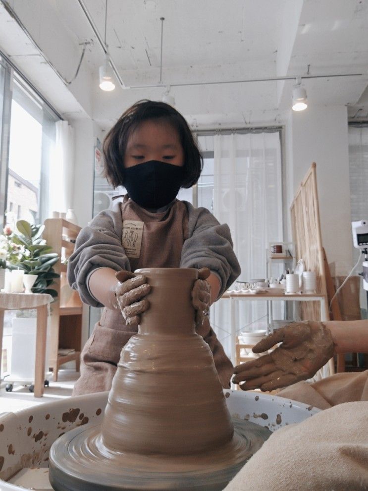[마루나스튜디오] 물레돌리기 도자기공방 키즈체험 고양시...