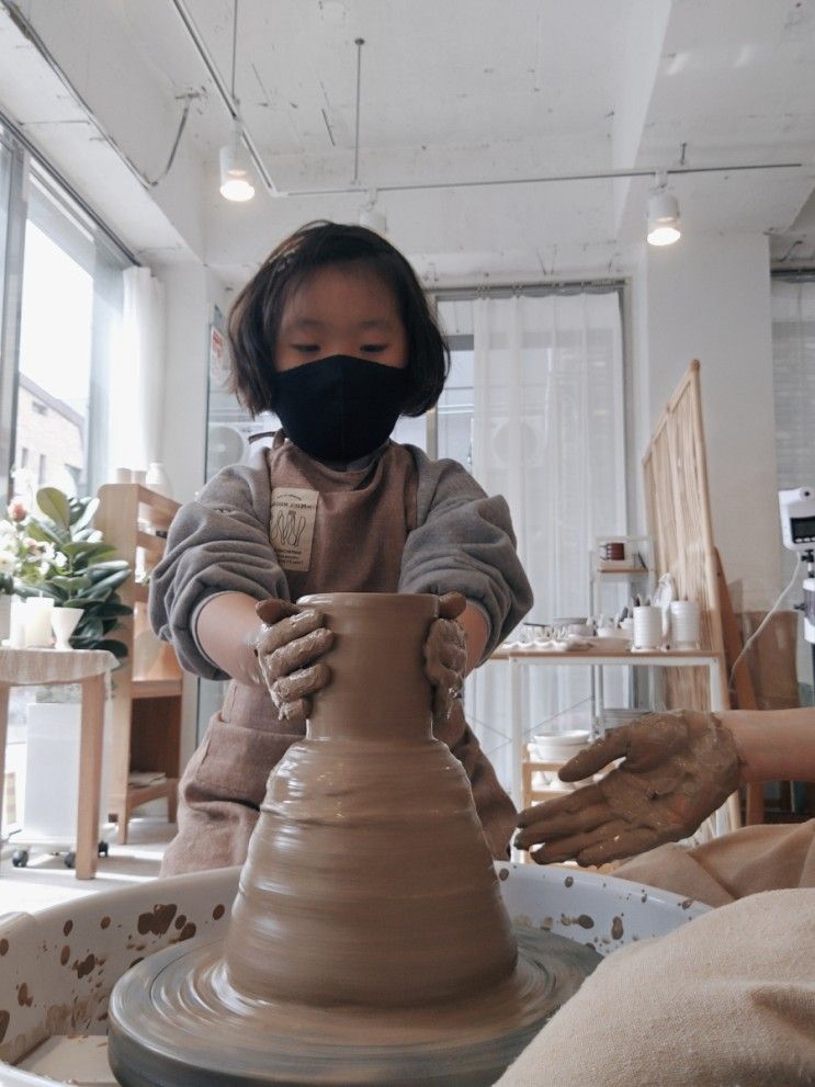 [마루나스튜디오] 물레돌리기 도자기공방 키즈체험 고양시... 