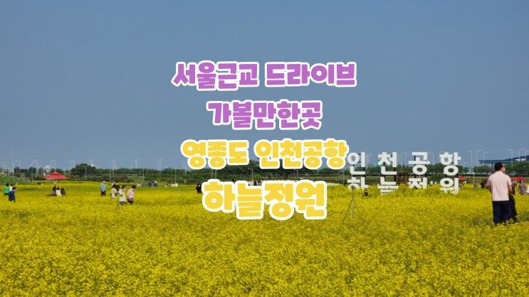 서울근교 드라이브 아이와 가볼만한곳 영종도 인천공항 하늘정원