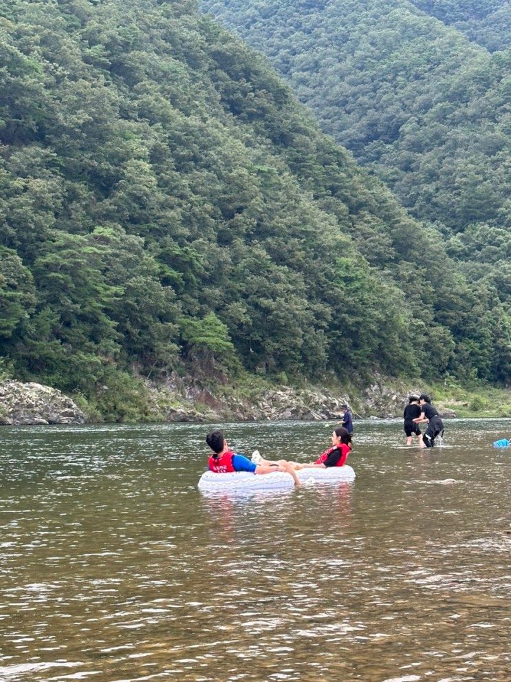 홍천강 바로앞 애견동반이 가능한 몽고몽고글램핑