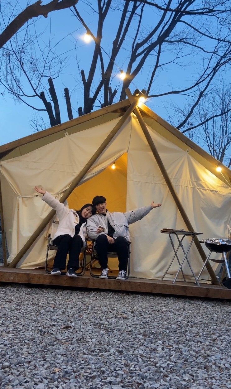 삼상리마켓에서 아기와 당일치기글램핑 하고 온 후기