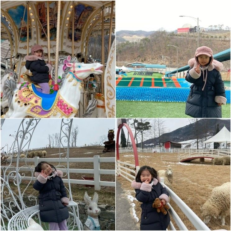 아기랑 증평여행 벨포레 목장 놀이동산 사계절 썰매 후기