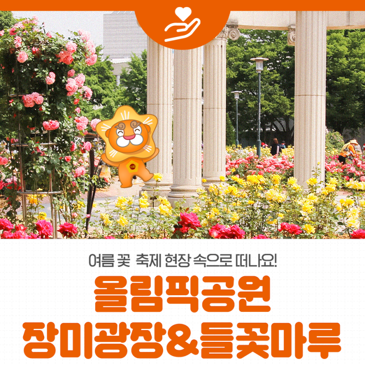 공원은 지금 여름 꽃 축제로 한창! 6월엔 장미광장과 들꽃마루...