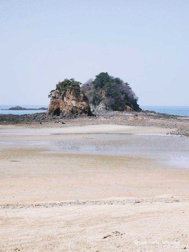 태안 안면도 여행코스 꽃지 해수욕장 할미할아비 바위 해안공원