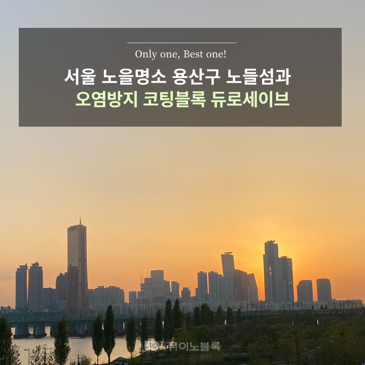 [보도블록] 5월 피크닉 장소 / 노을 명소 용산 노들섬과... 