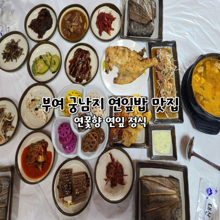 부여 궁남지 연잎밥 맛집 연꽃향 연잎정식 후기