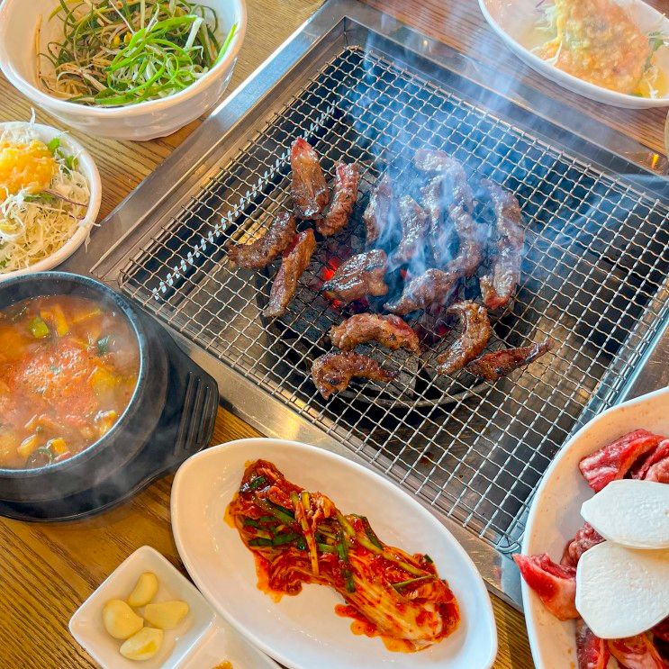 먹보한우 파주점 : 소갈비살 저렴한 파주 롯데아울렛 맛집...