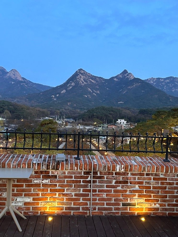 파노라마 베이커리 북한산 뷰 단풍 대형 카페 찐 후기
