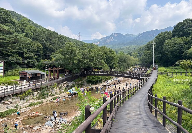 서울근교, 아이들과 오기 좋은 계곡. 북한산둘레길 송추계곡.