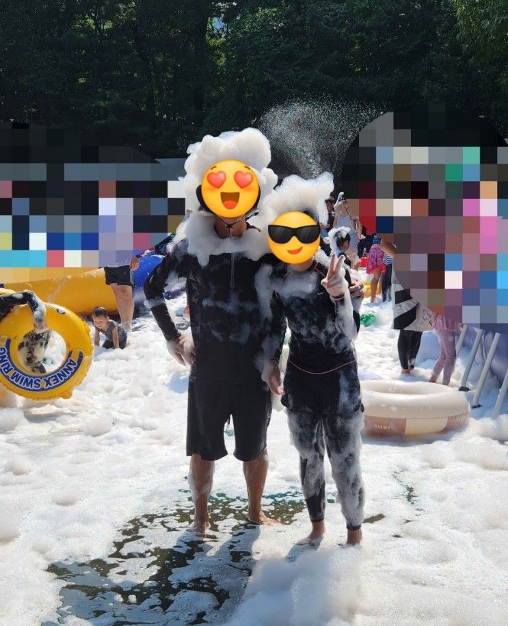 용인힐링캠핑장 애견동반/물놀이/버블파티