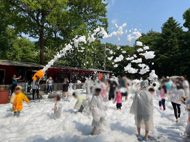 용인힐링캠핑장 버블파티가 즐거웠던 서울 근교 키즈캠핑장...