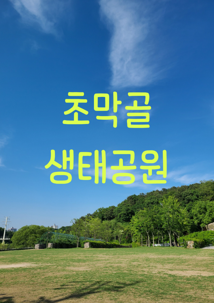 군포 초막골생태공원 하루가 금방 가요!