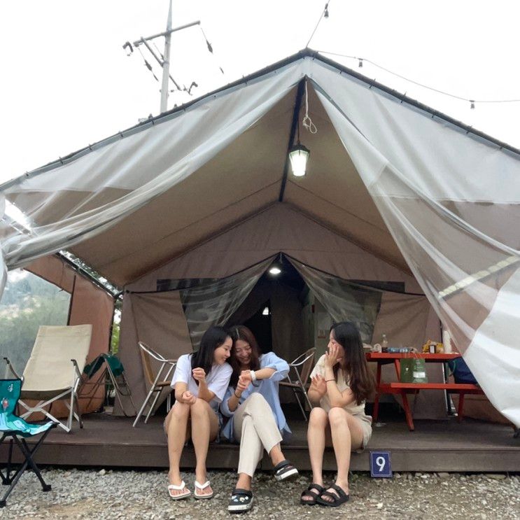 반쪽스무디와 두번째 글램핑🏕🧡 / 영천 키즈팜 글램핑