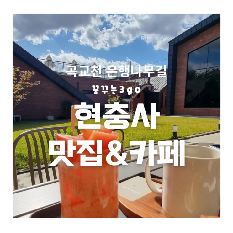 [아산맛집] 곡교천 은행나무 길 국수집&카페 송곡리