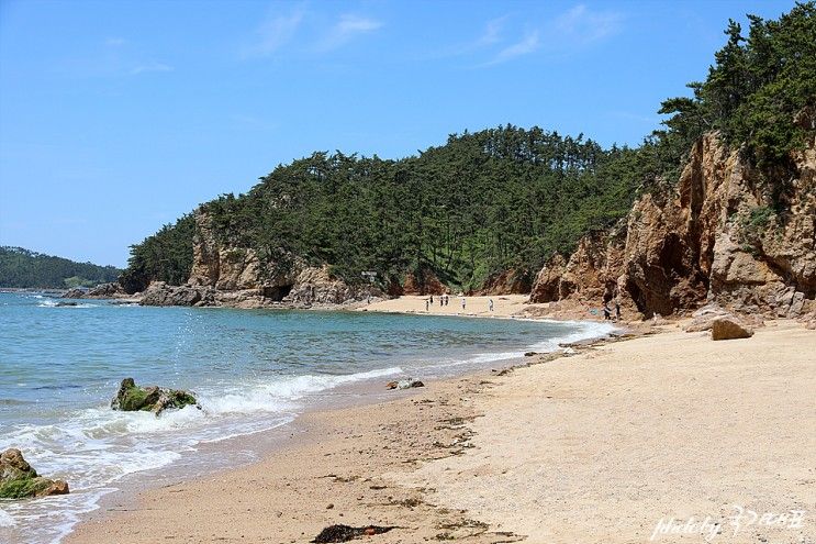 서해 가볼만한곳 태안반도 파도리해수욕장 해식동굴