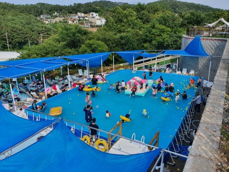 부산 기장 당일 캠핑) 수영장에서 놀다지쳐 쓰러지리라!  어메이징캠프 부산점 텐트존(장단점과 이용꿀팁)