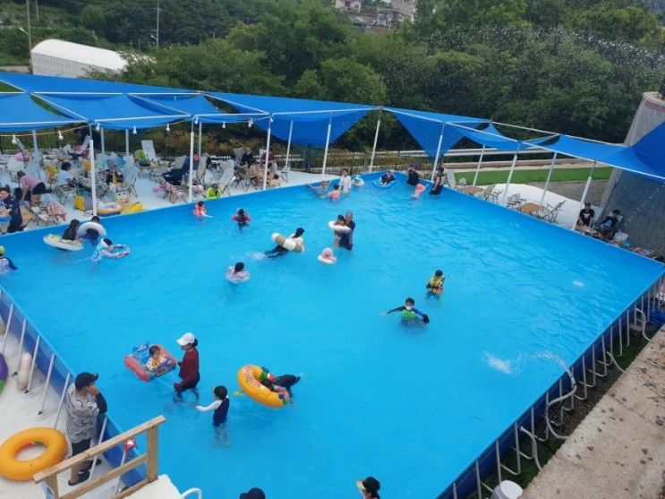 부산 아이와 가볼 만한 물놀이장 기장 어메이징 캠프 수영장