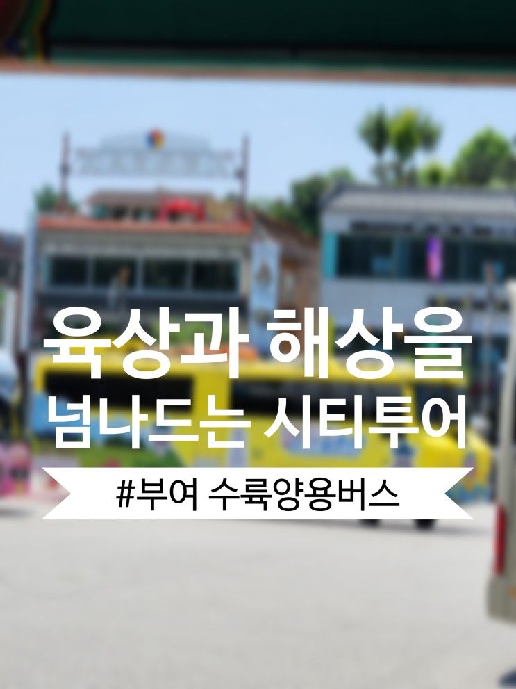 육상과 해상을 넘나드는 이색적인 시티투어-부여 수륙양용버스...