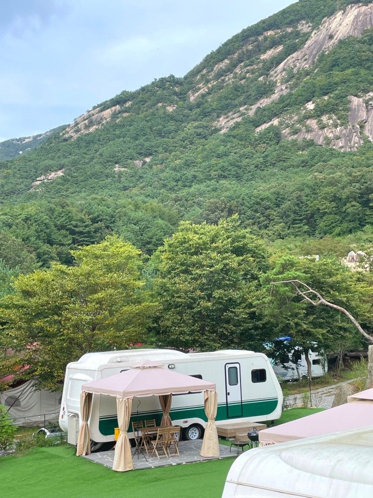 열한번째 캠핑 - 포천 마루글램핑 카라반 포천글램핑추천