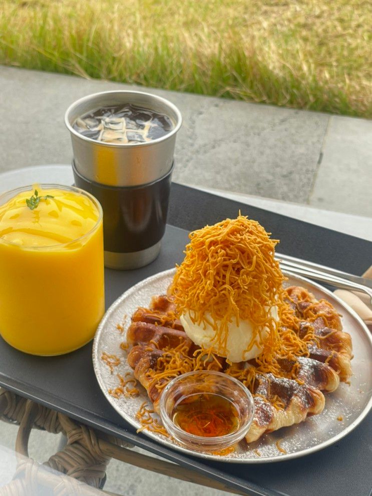 [엔트라포레] 청주 남일면 카페 커피 크로플 맛집