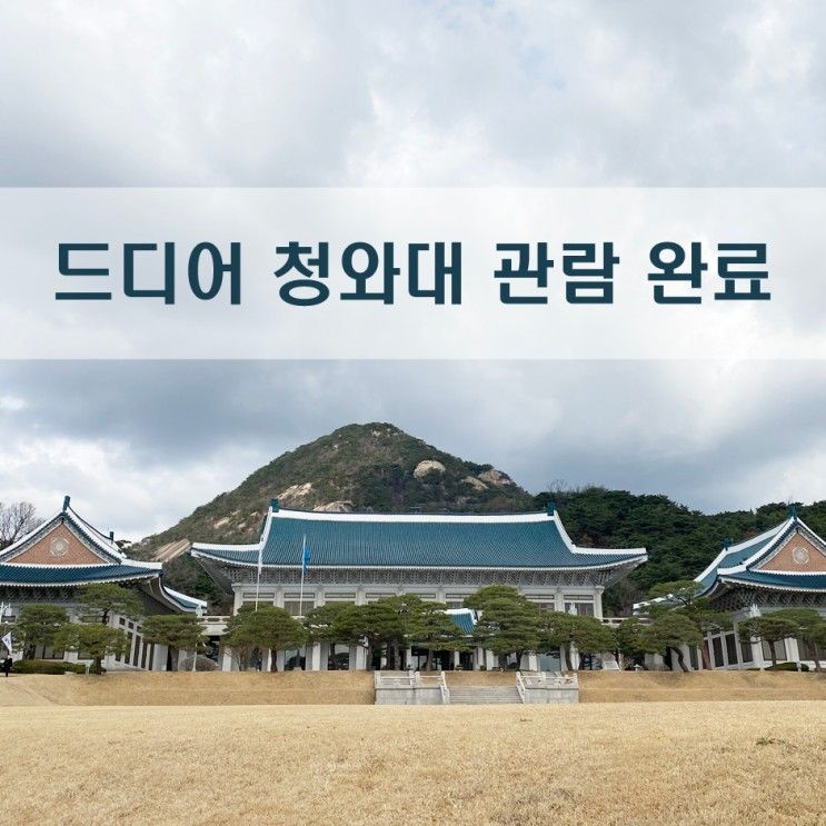 초1 아이와 청와대관람 (대기장소 경복궁주차장)