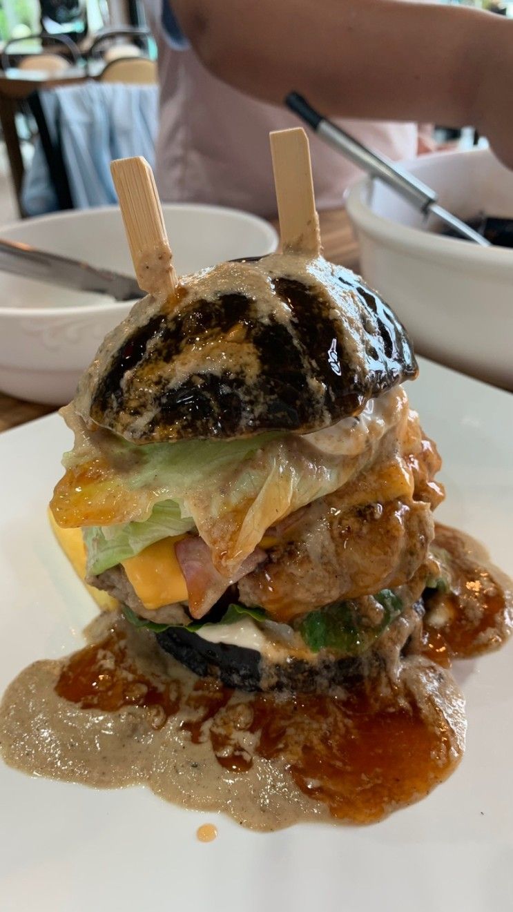 성산맛집 해물라면 몰마농 그대와함께라면 화산버거