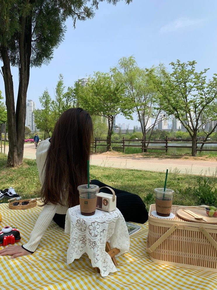 [한국-부천] 상동 호수공원에서 피크닉 데이트, 공원 나들이...