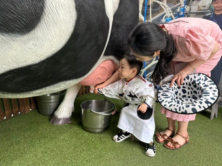 울산 19개월아기랑 목장체험 & 피자만들기:)환희목장 후사랑밀크