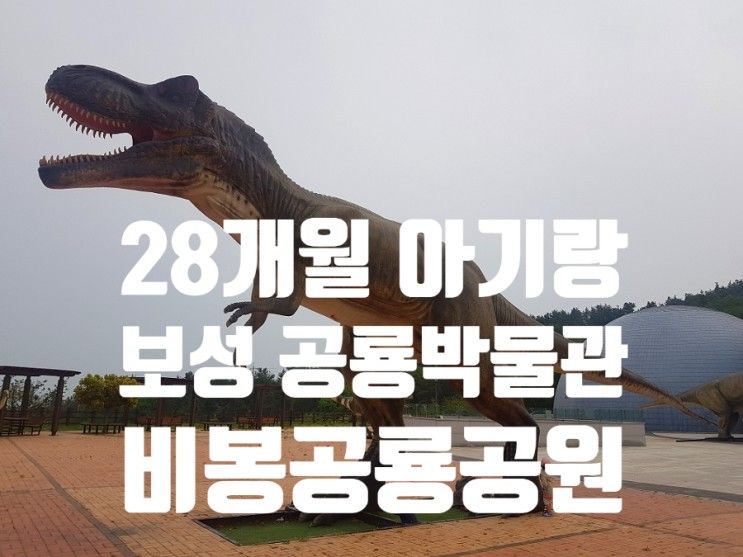 28개월 아기랑 보성 비봉공룡공원 공룡박물관