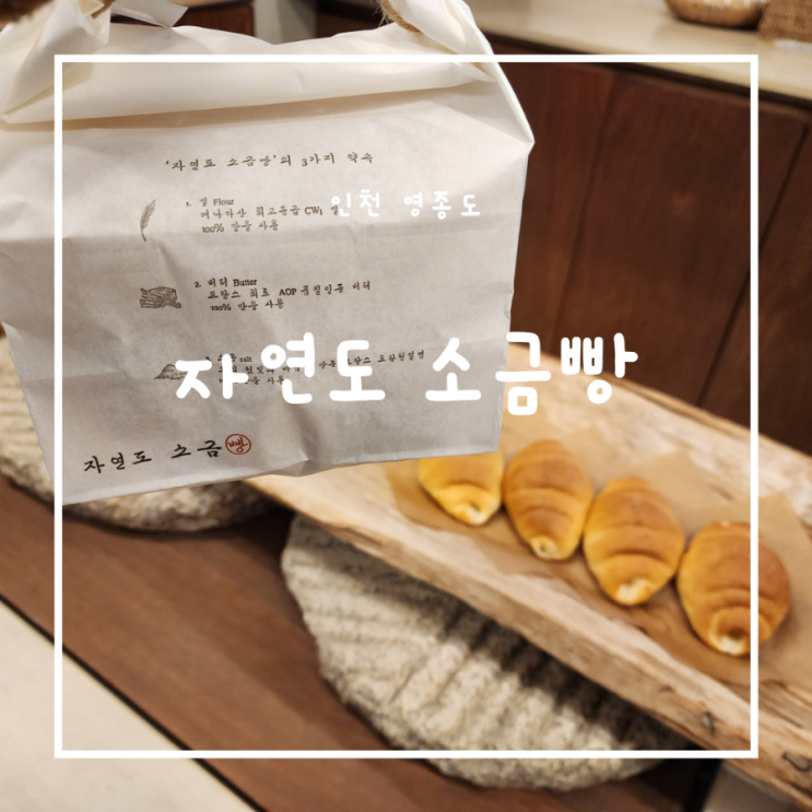 인천 구읍뱃터 소금빵 맛집 영종도 자연도 소금빵