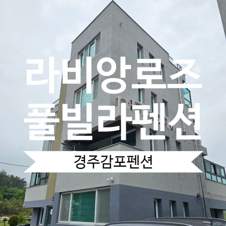 경주감포펜션 추천 라비앙로즈풀빌라 개별 수영장 프라이빗하게