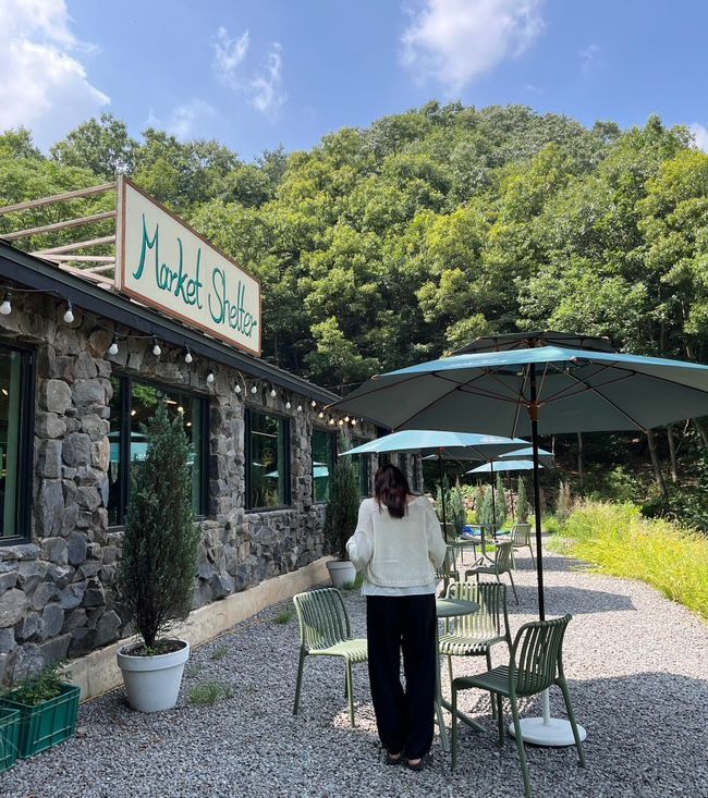 진천 더빌리지 캠핑장에서 여름캠 ❤️베이글맛집 마켓쉘터