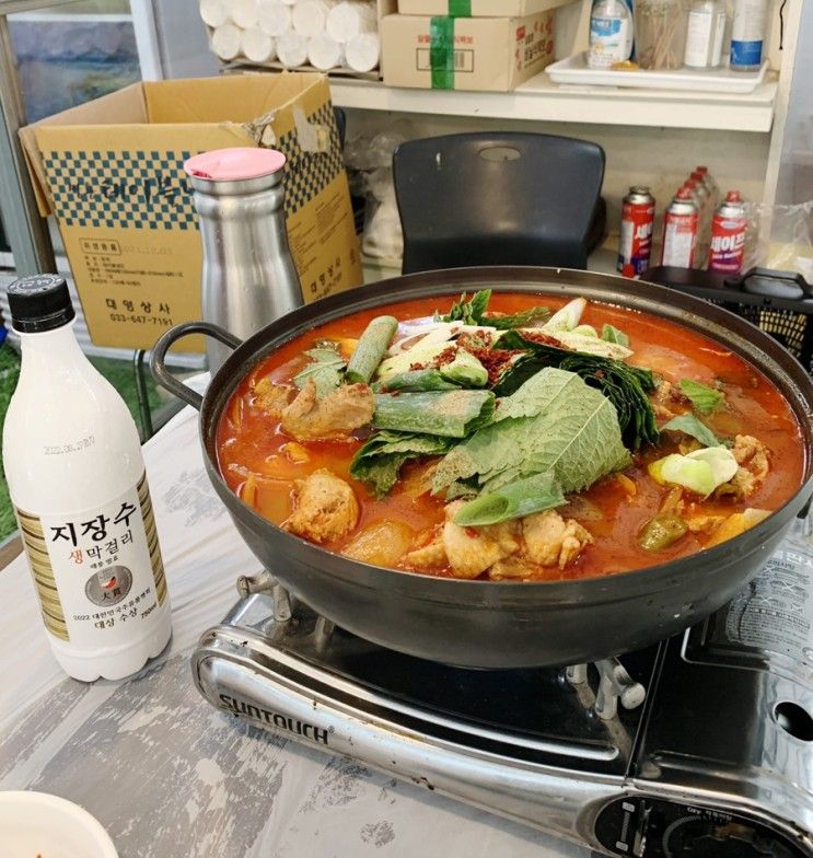 양양 하조대맛집 하조대 자전거 휴게소 토종닭볶음탕 전...