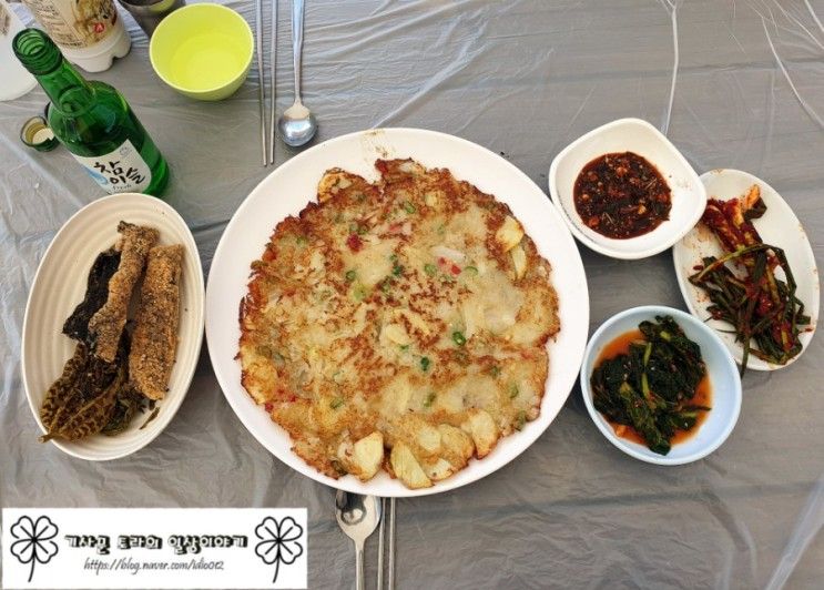 [하조대 맛집] 감자전에 막걸리한잔 하조대 자전거 휴게소