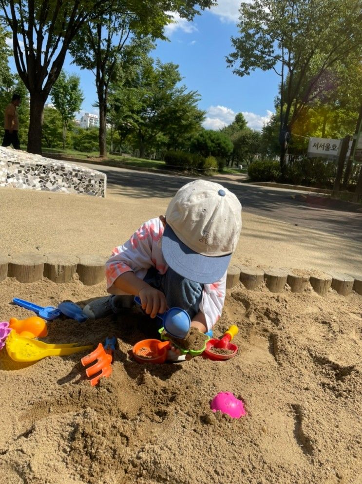서울 아이와 갈만한 곳 서서울호수공원 /모래놀이터