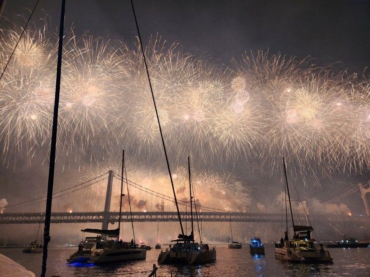 2023년 부산 광안리 불꽃축제도 부산요트투어 비파티에서