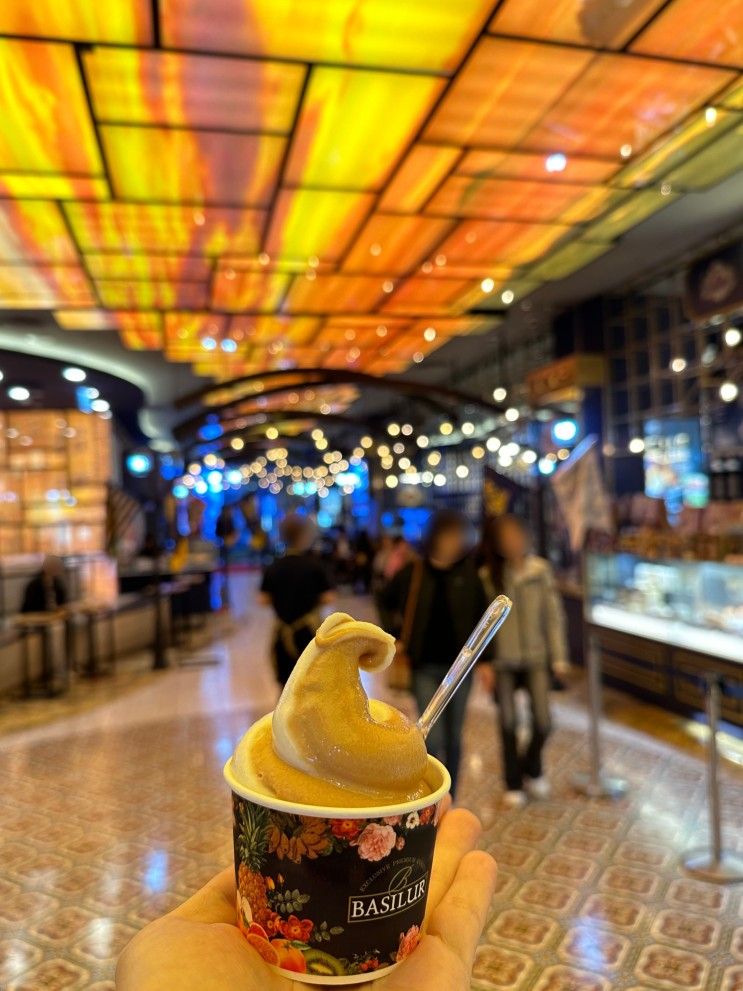 밀크티 디저트 커피 맛집 - "베질루르선셋에비뉴" 롯데월드몰점