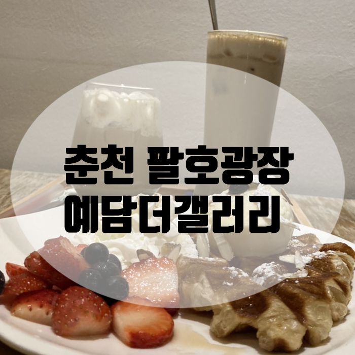 춘천 팔호광장 카페 : 카페 예담더갤러리 내돈내산 솔직후기