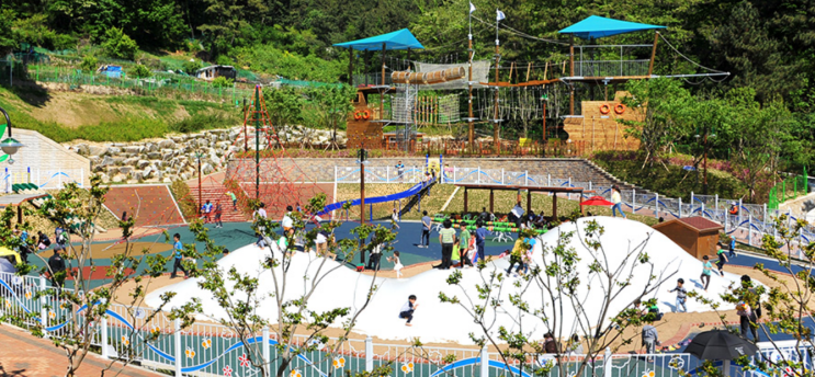 부산 아이와 가볼만한곳) 사상근린공원 : 복합놀이터