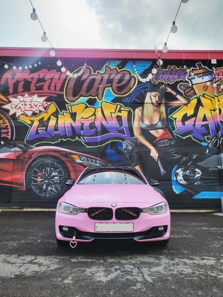 PINK BMW 핑크BMW 블핑이와 다녀온 클랙스 튜닝카페...