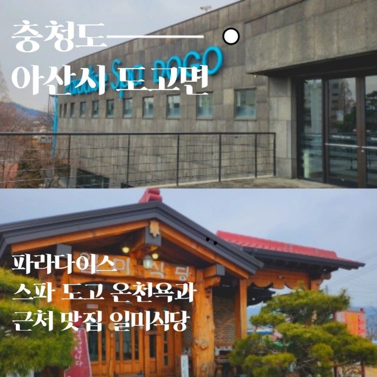 파라다이스 스파 도고 사우나와 주변 맛집 일미식당