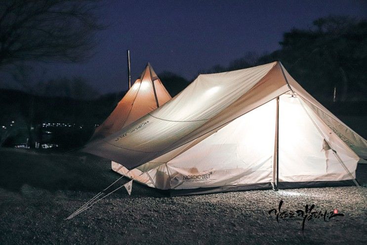 경남캠핑장 합천 휴테마파크 겨울 장박 5~6인용 텐트와 함께...