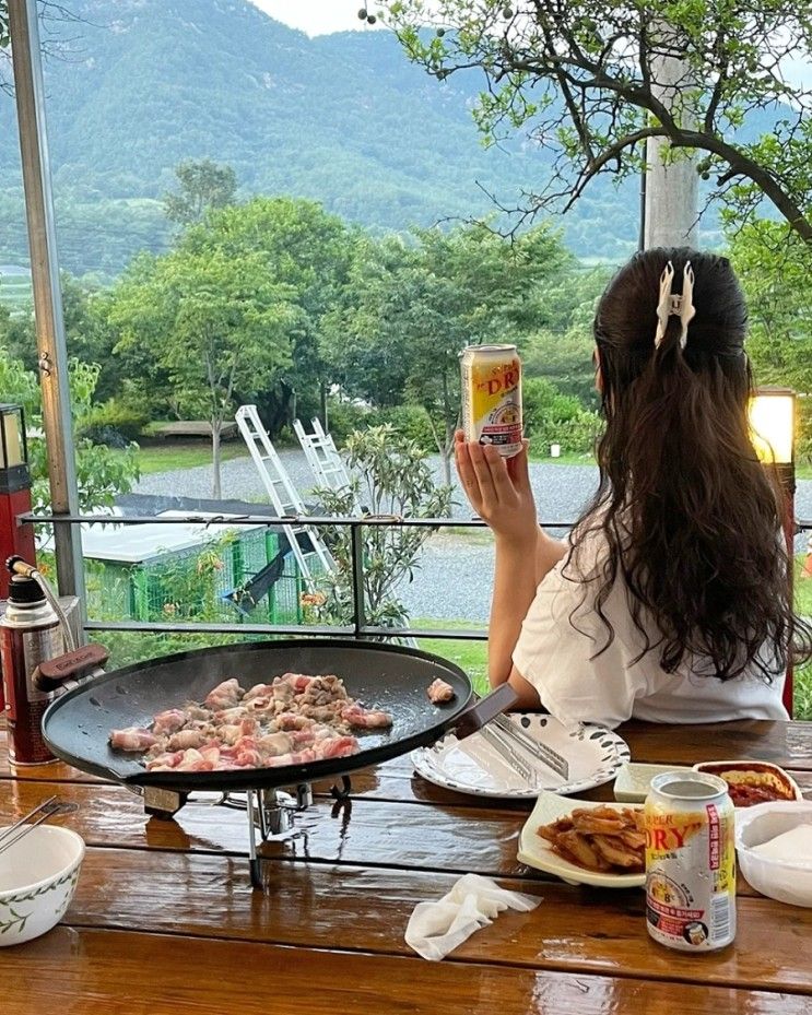 [합천숙소] 진주근교 카라반과... 촌캉스 숙소 합천휴테마파크