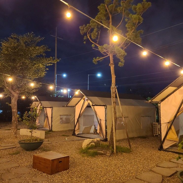김포 행복한체험캠핑장 ) 물놀이 가능한 캠핑 고깃집