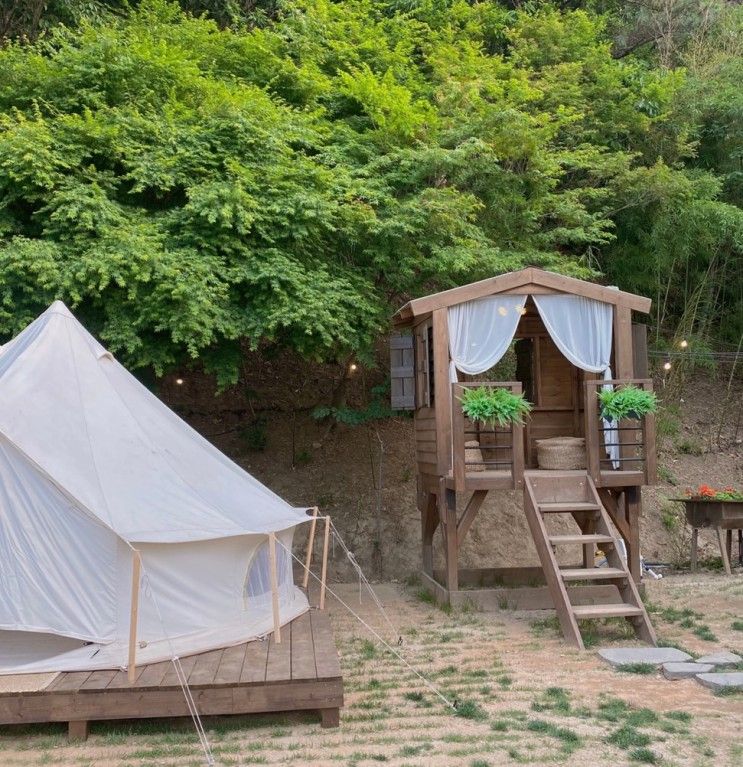 공주 캠핑감성 느낄 수 있는 프린세스피크닉카페