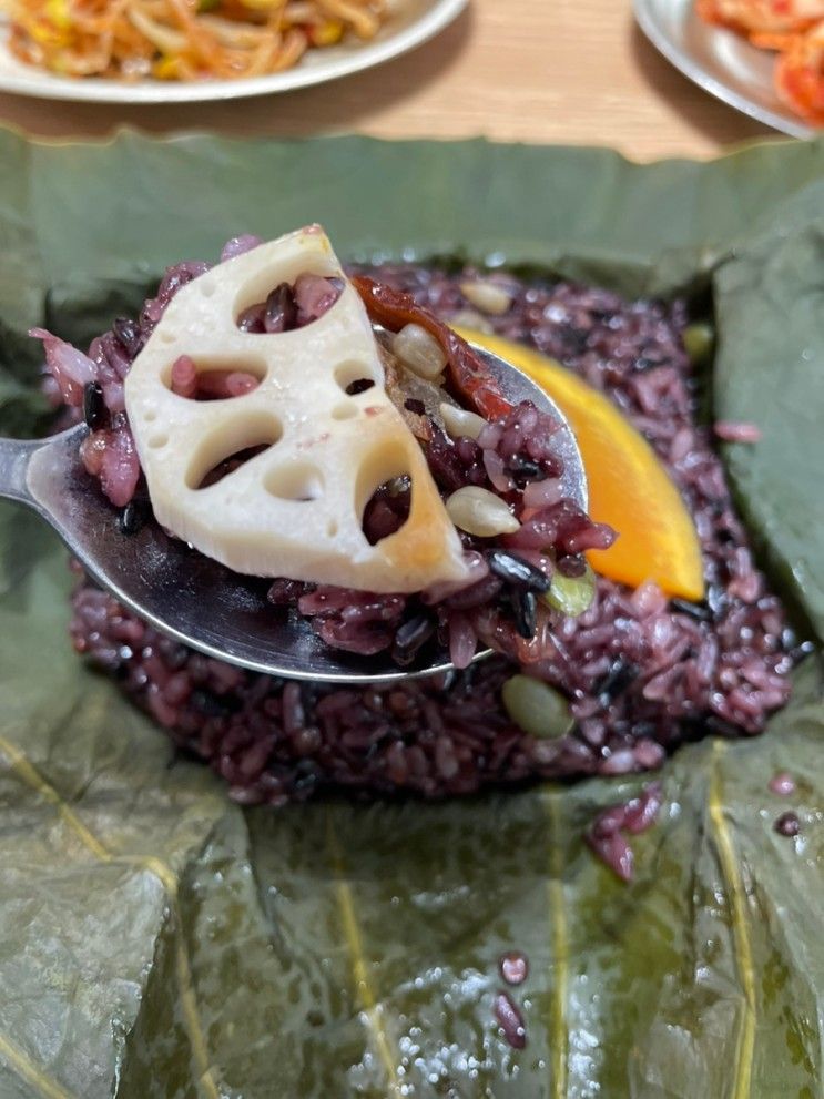 동두천맛집 계곡이 있는 왕방명가 연잎밥정식