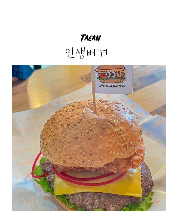 태안 인생버거 수제버거 맛집이었네