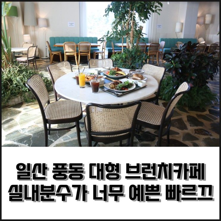 일산파스타 맛집 풍동 대형 브런치&베이커리카페 "빠르끄" 실내...